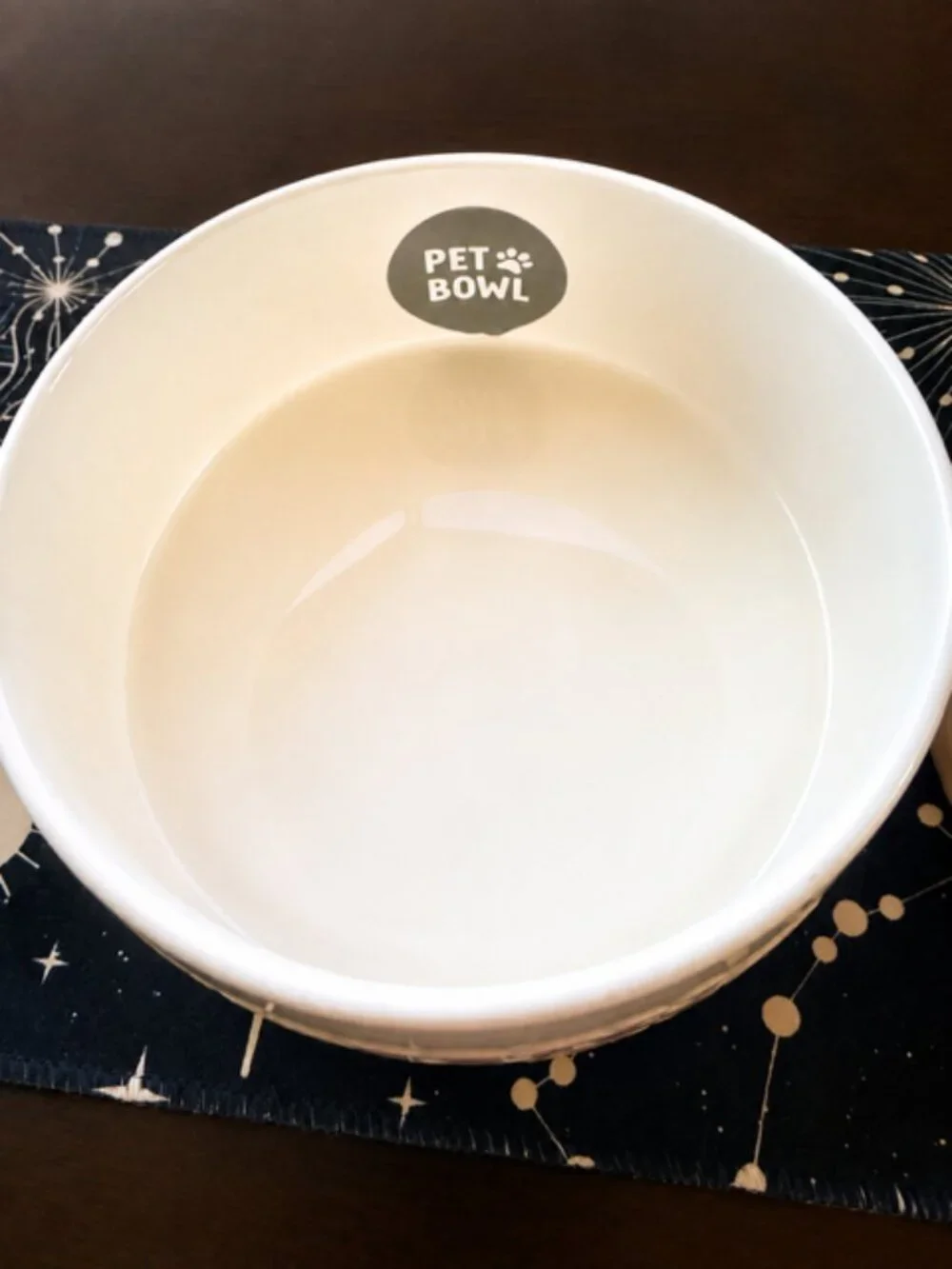 Set of 2 Bougie Ceramic Pet Bowls Pink & Cream – NEW